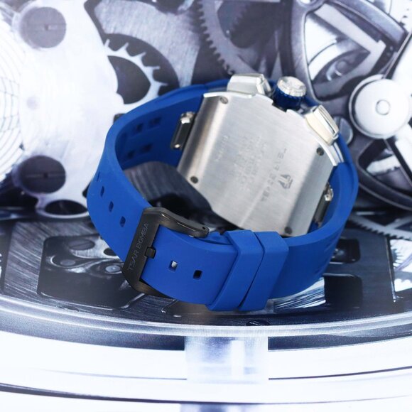 Tsar Bomba Quartz Skeleton Chronograph Interchangeable ’Blue Raptor’ TB8218 - Picture 7 of 10